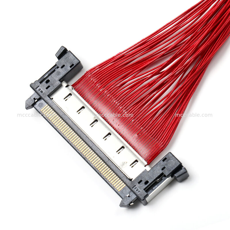 Micro Coaxial Cable Assembly dengan FI-RE51CL Connector   Custom OEM High-Speed Interconnect