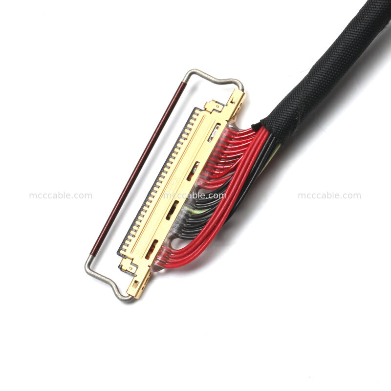 20453-030T sampai 20453-040T eDP Micro Coax Cable Assembly untuk LCD Display